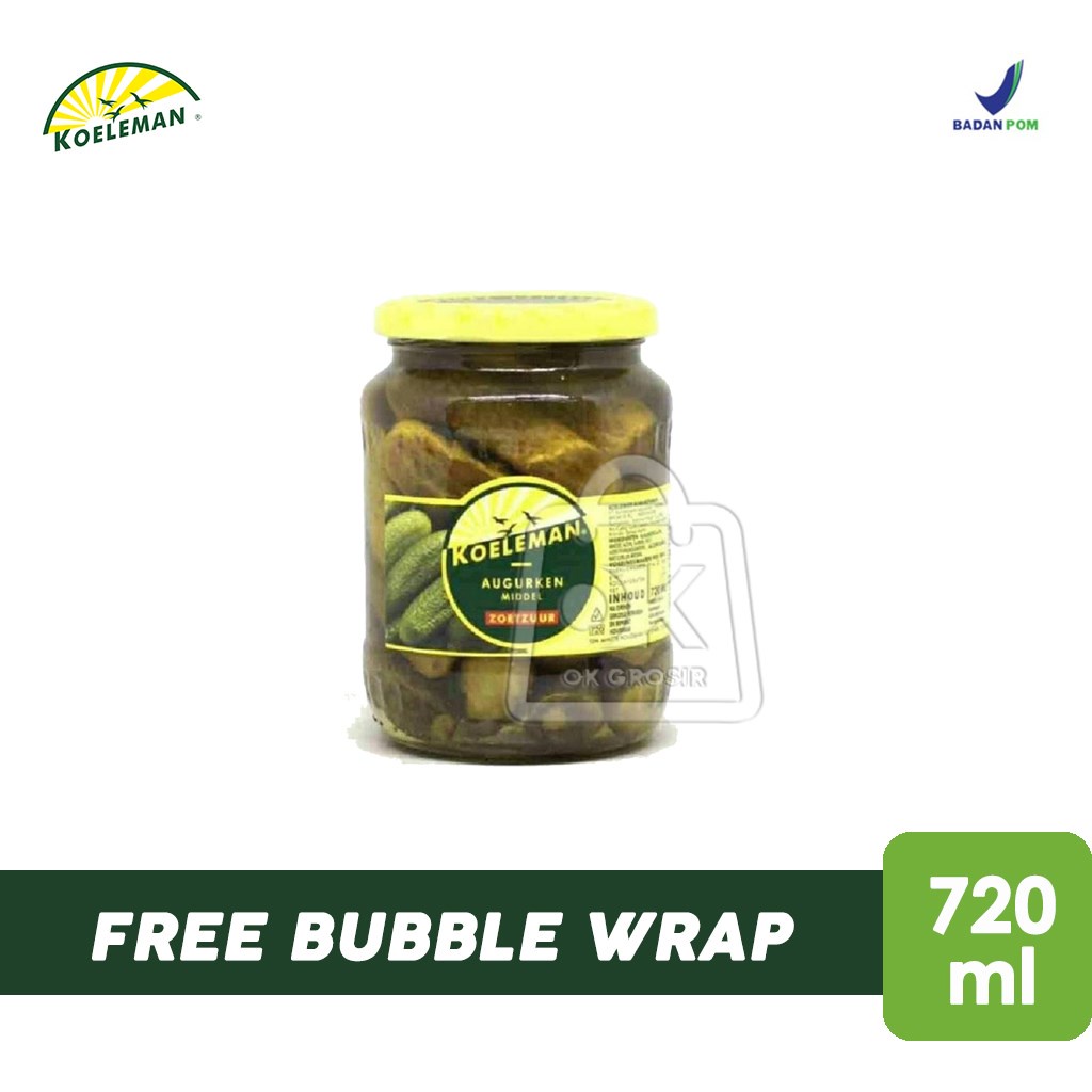 

Koeleman Augurken / Gerkin / Acar Timun (Botol Kaca 720ml)