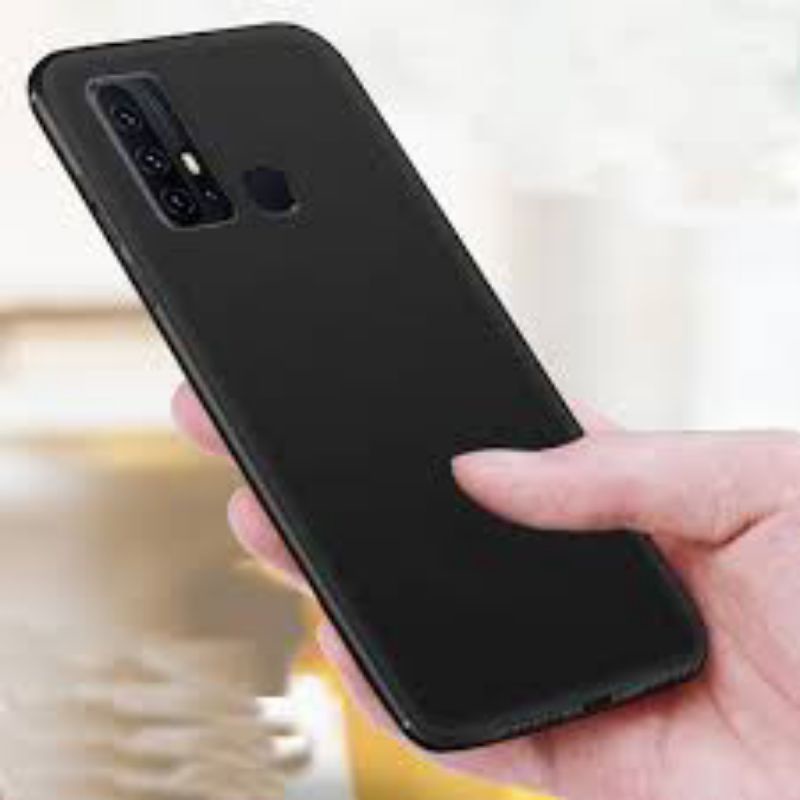 Premium Soft Case Black Matte HP Vivo Y50 / Y30 Casing Silikon Slim Blackmatte Hitam Polos Murah