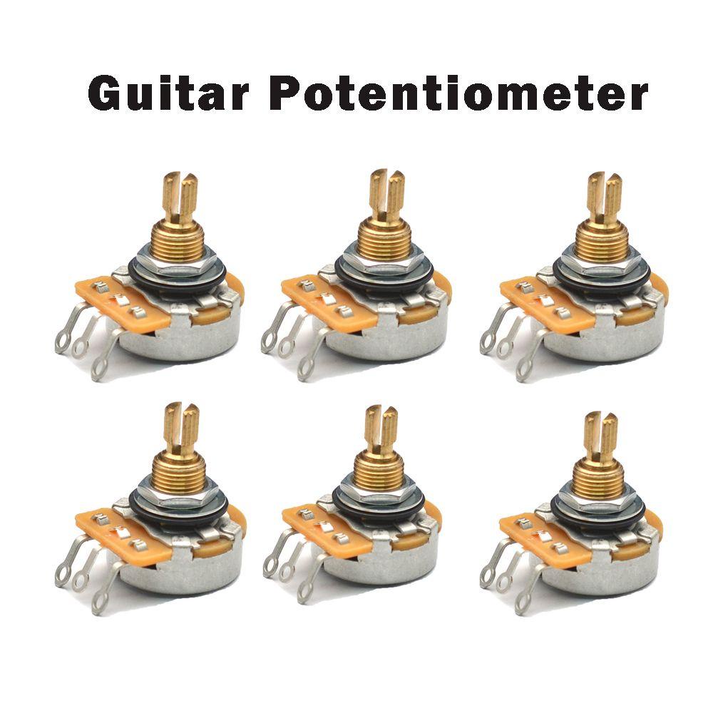 Potensiometer Gitar SUYO Sensitivitas Tinggi Gitar Tanpa Wajah15 /19mm Gitar Panel250/500k