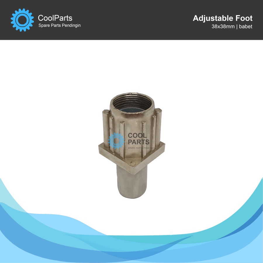 Adjustable Foot kotak /Adjuster Foot 38x38/Kaki Meja Hollow
