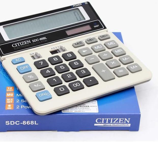 

Berkualitas KALKULATOR CITIZEN SDC-868L / CALCULATOR / CITIZEN SDC 868L / 868 ,,