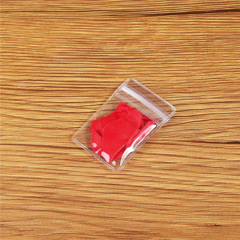 50 Pcs PVC Self Sealing Plastik Perhiasan Zip Lock Bags Tebal Bening Ziplock Anting Kemasan Storage Bags