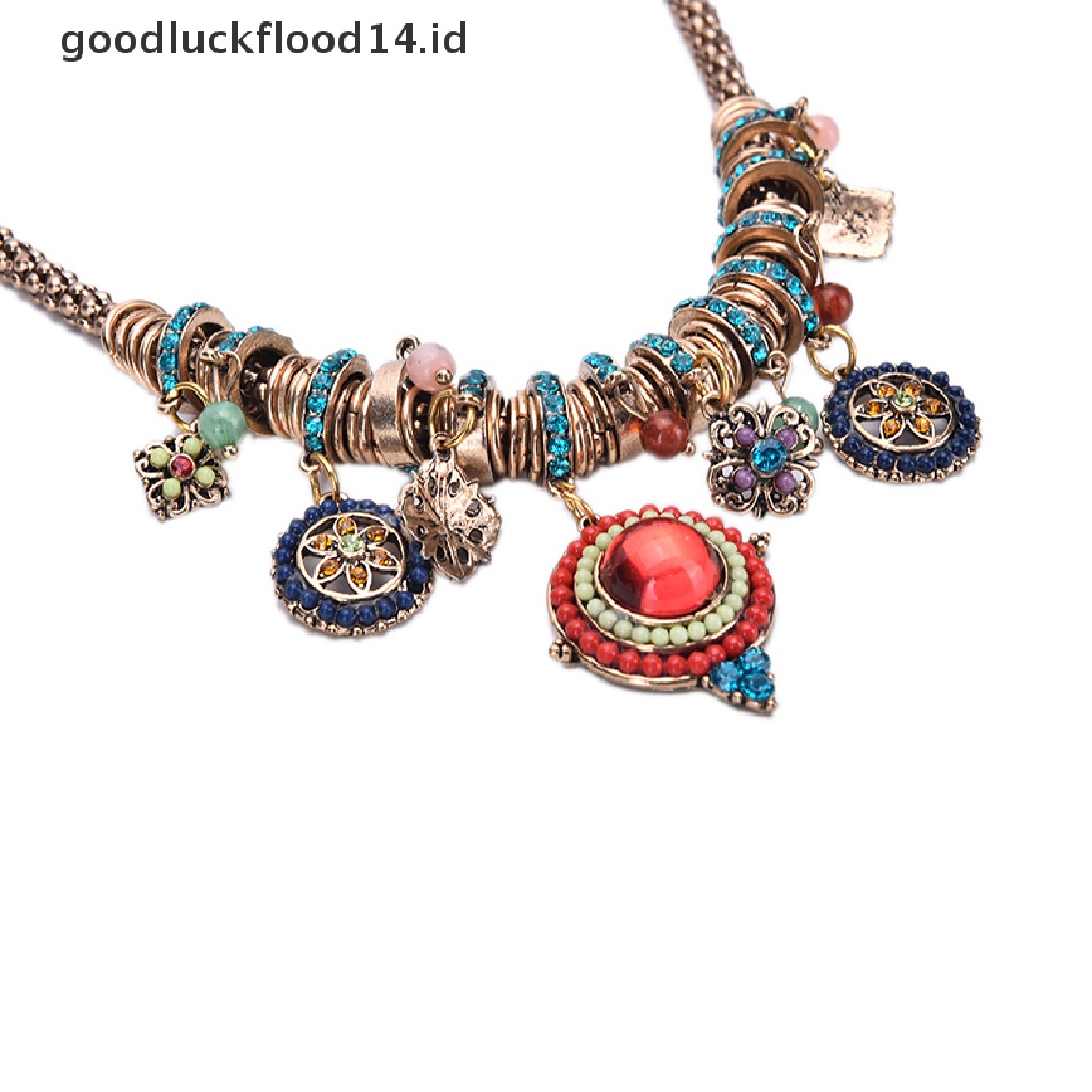 [OOID] New Gypsy Ethnic Tribal Turkish Boho Chain Bid Necklace Tassel Pendant Fringe ID