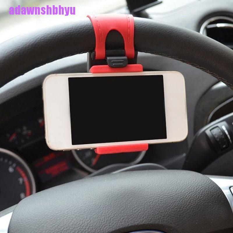 (adawnshbhyu) Bracket Klip Mount Setir Mobil Holder Handphone