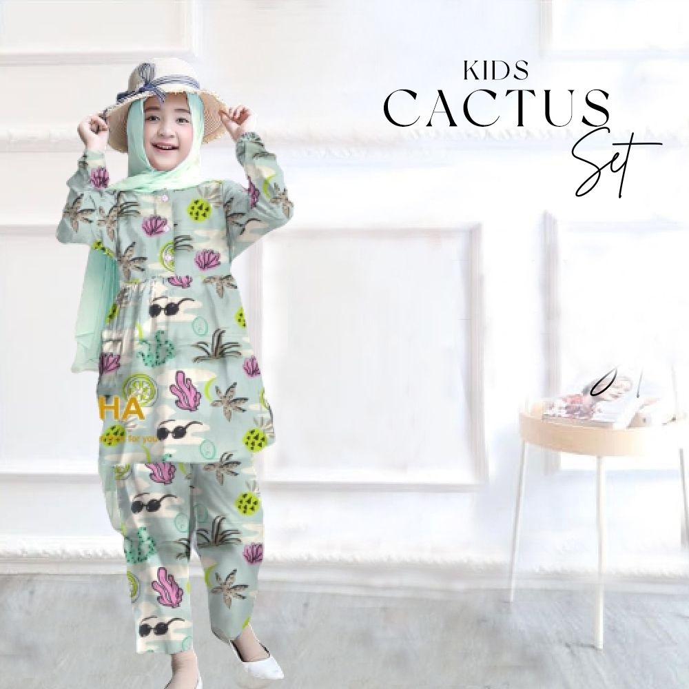 FASHION ANAK SETELAN CACTUS KIDS DMR