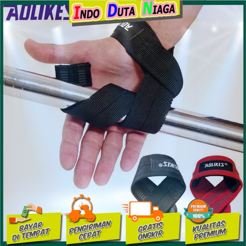 Aolikes Strap Tangan Angkat Beban Strap Weight Lifting 2 PCS - 7635