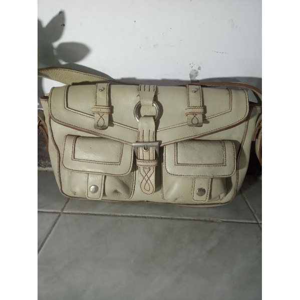 tas MIAL vintage Preloved tas ketek shoulder kulit asli tebal