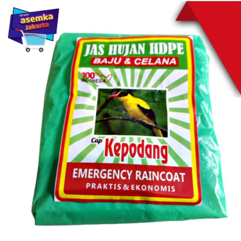 Jas Hujan Plastik Emergency Raincoat  Plastik Hdpe grosir