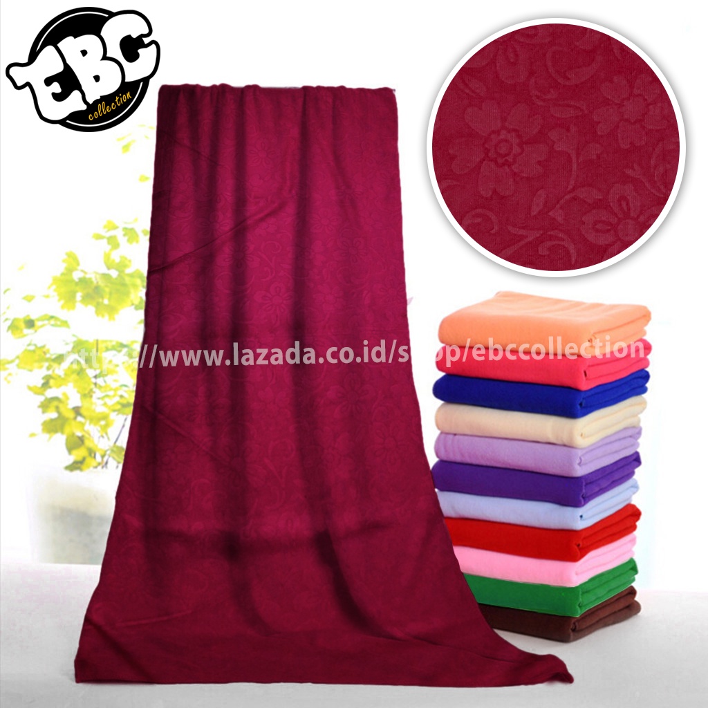 Handuk Embos Polos (COD)- Handuk Besar - Handuk MAROON