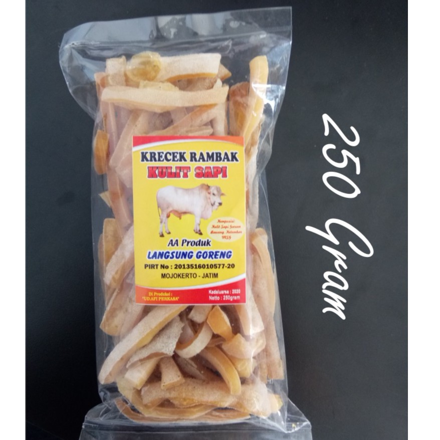 

Krecek / Kerupuk Rambak Kulit Sapi Mentah 250gr