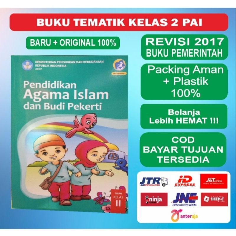 Harga satuan!! Buku siswa tematik k13 kelas 2 tema 1 sampe 8 revisi 2017/2018