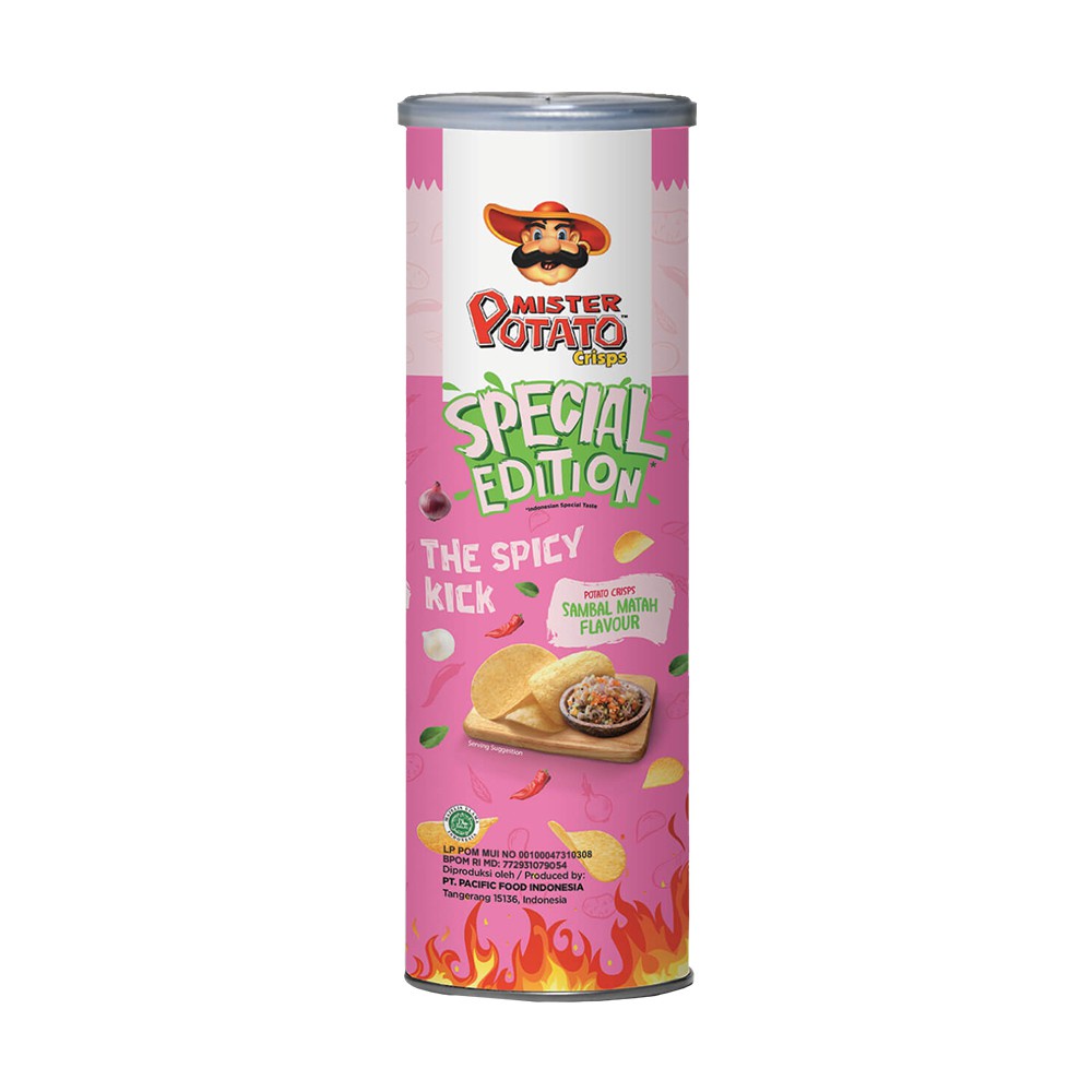 Mr Potato Crips Sambal Matah 85Gr