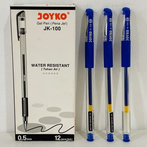 

Pulpen Joyko JK-100 0,5 mm Tinta Biru / 1 Box Isi 12 pcs