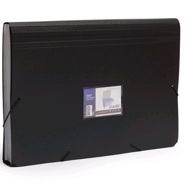 

Expanding File Bantex Folio Hitam