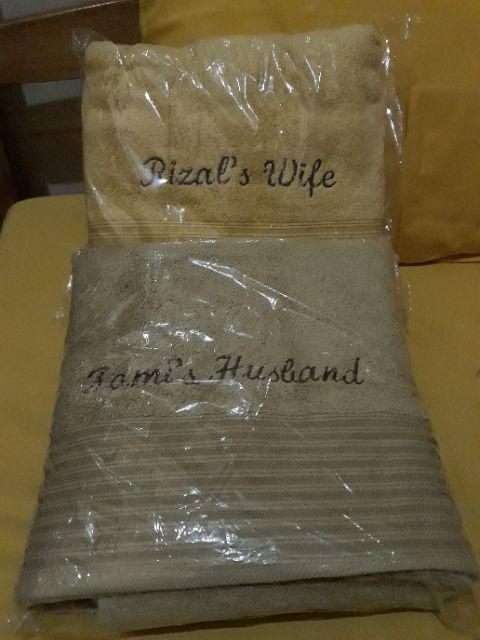 70x140 Satuan 1baris  Bordir/handuk Bordir Satuan Bordir Text 1 Baris/kado Handuk/seserahan Nikah