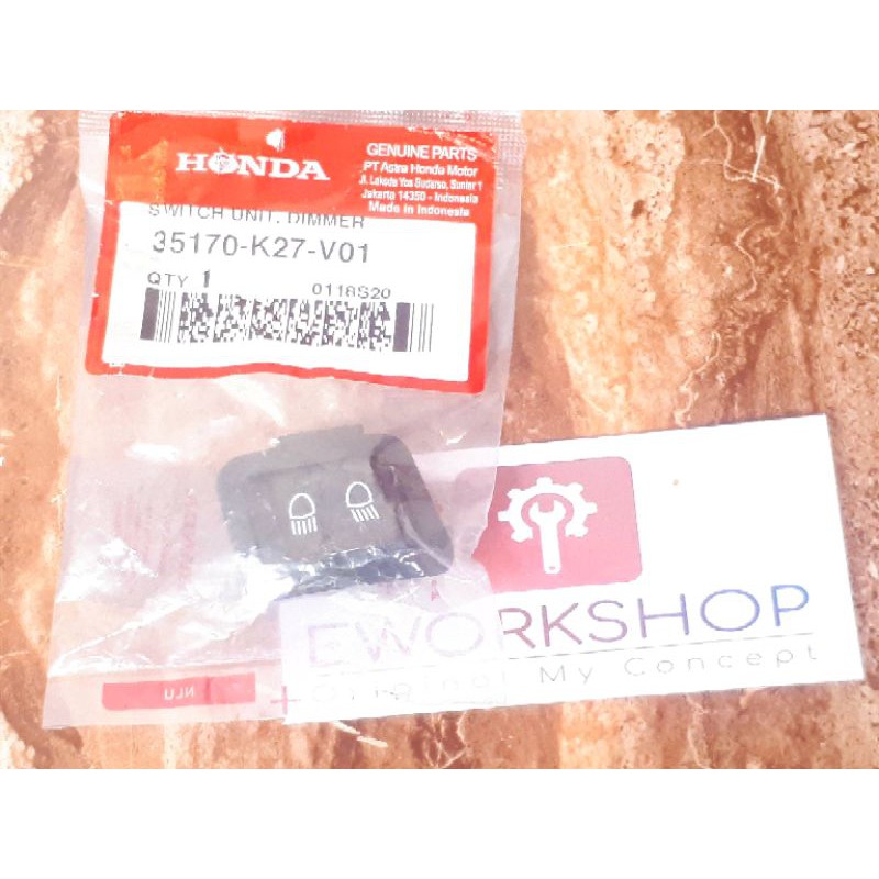SAKLAR SWITCH DIMMER DIM SCOOPY FI SPACY Asli Honda 35170K27V01