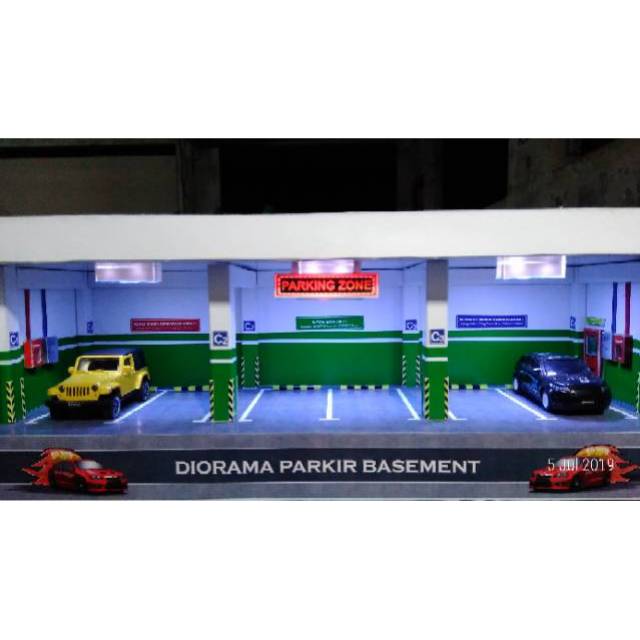 Diorama parkir  basement skala 1 64 Shopee Indonesia