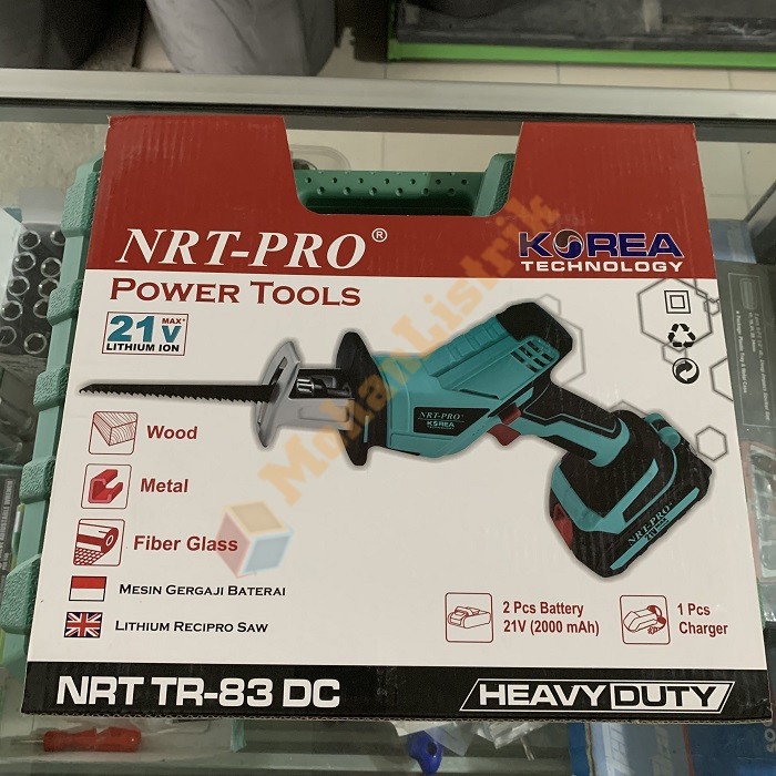 Mesin Gergaji Jigsaw Baterai NRT-PRO Cordless Recipro Saw TR 83DC