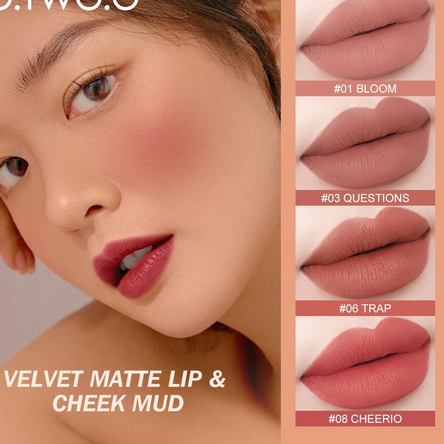 O TWO O Velvet Matte Lips &amp; Cheek Mud