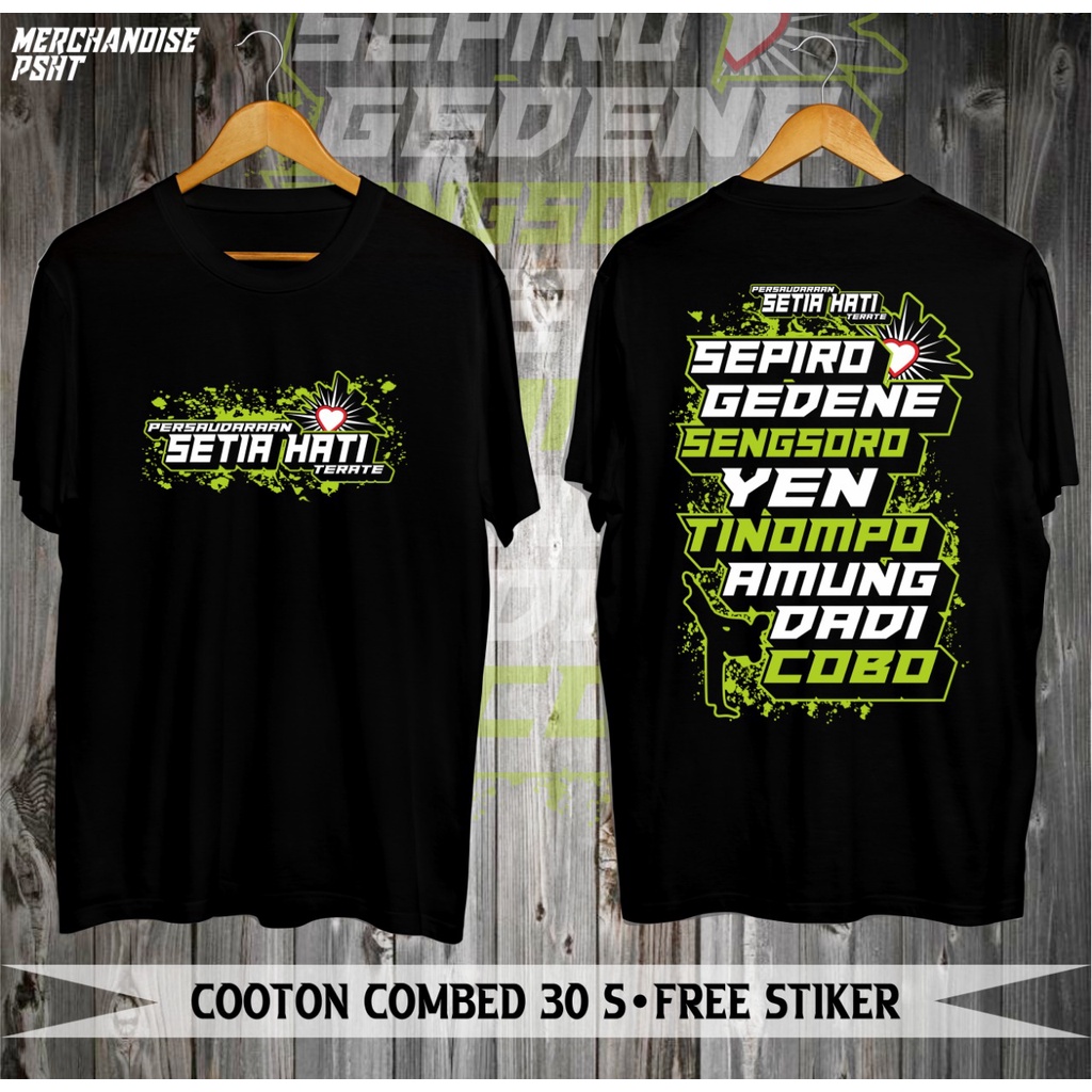 KAOS TERATE WARU PUTIH CLOTH SETIA HATI DISEN BALAP