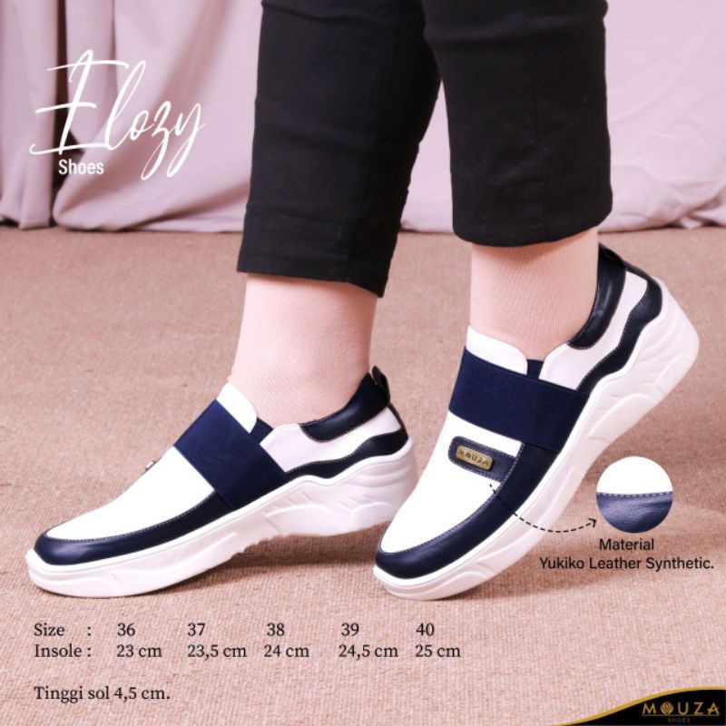 [REY] Sepatu Elozy Sneakers Wanita Original by Mouza shoes / Sepatu Sneakers Cewek Muslimah Trendi