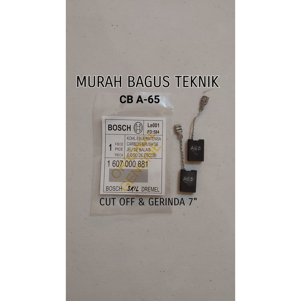 CARBON BRUSH BOSCH CB A65 ARENG MESIN CUT OFF & GERINDA 7 INCHI