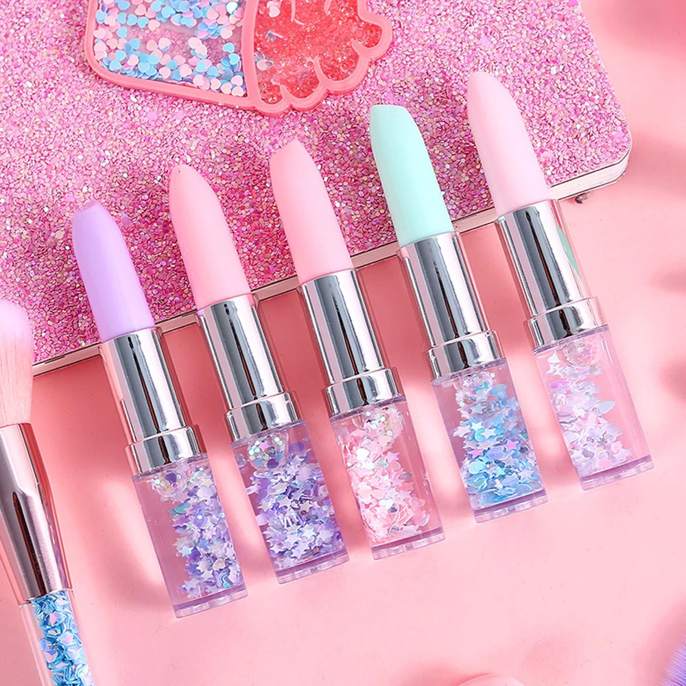 

1 LUSIN ( 12 BIJI ) PULPEN GEL GLITTER MOTIF LIPSTICK LUCU IMUT / BOLPEN GEL KARAKTER LIPSTIK QQ138