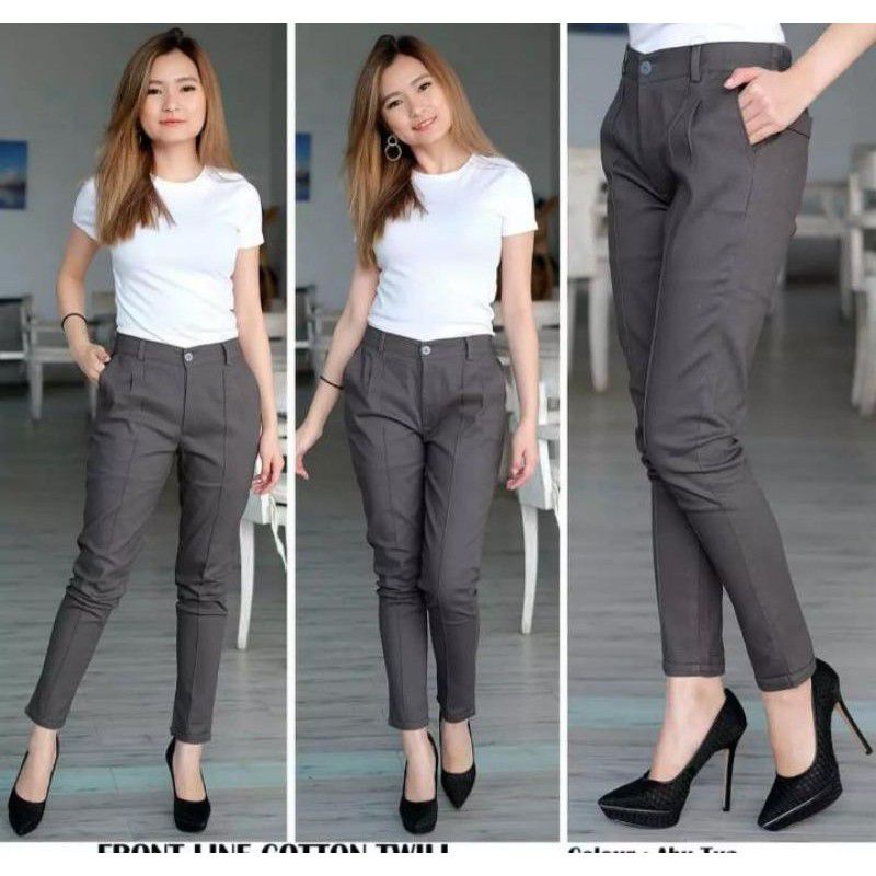 BAGGY PANTS STREET CELANA PANJANG WANITA CELANA KANTOR KERJA