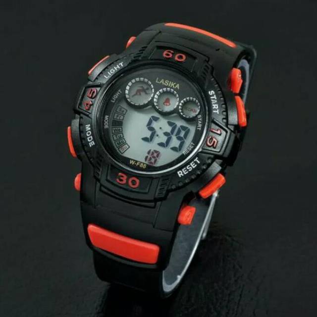 Jam Tangan Pria Sporty Tanggal/Hari Aktif Lasika Tahan Air F-88