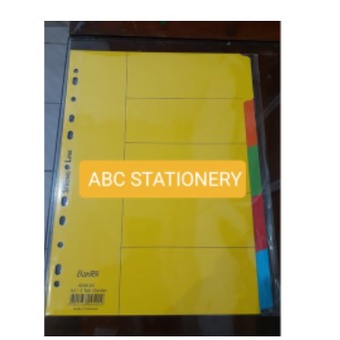 

DIVIDER MANILA BANTEX 6045-00 (5 WARNA PEMBATAS) UKURAN A4