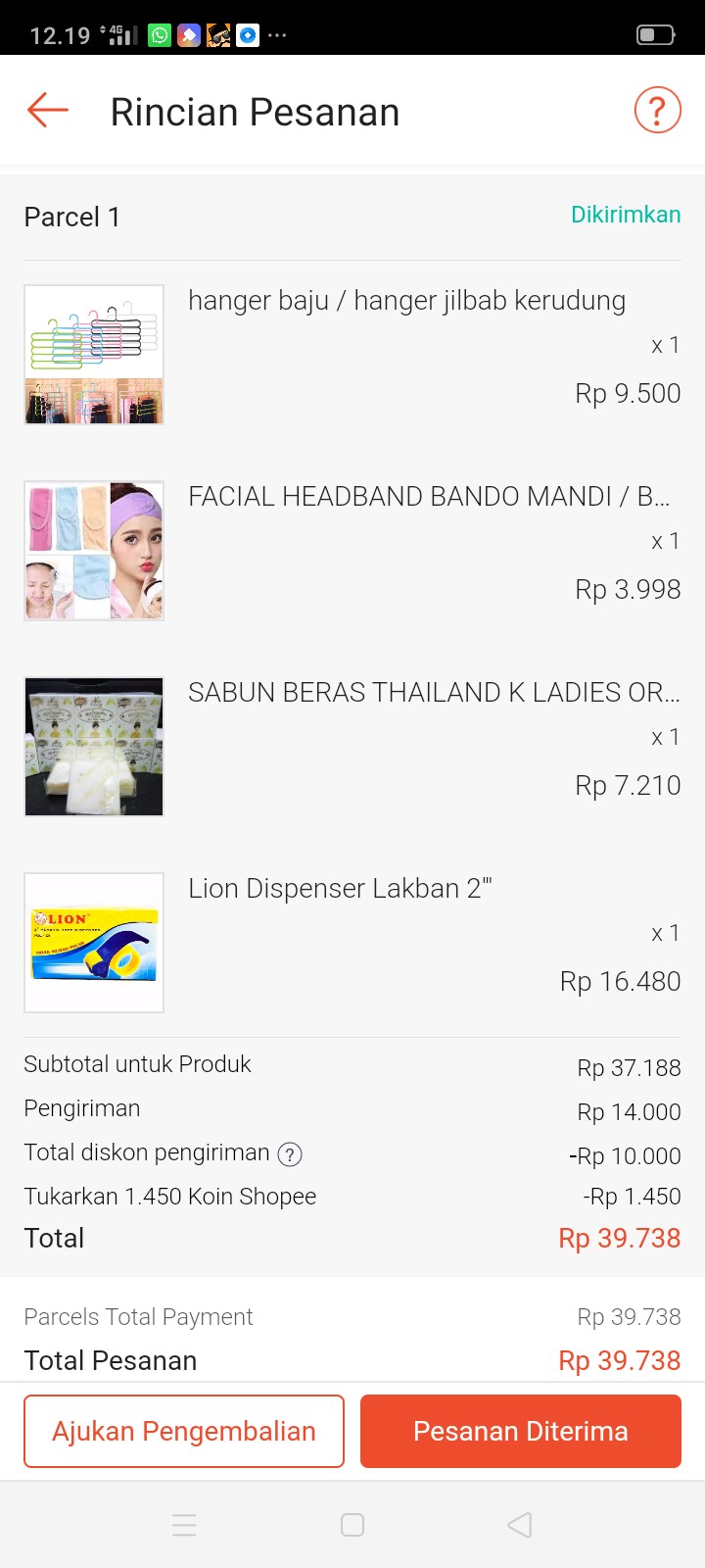 Hanger Baju / Hanger Jilbab Kerudung