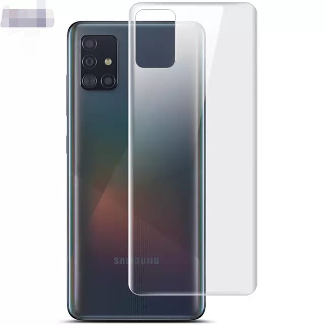 Clear Back Hydrogel Samsung A16 A26 A36 A56 S23 FE M14 A56 A55 A35 A25 A15 A14 A24 A34 A54 A33 A53 A73 A13 A23 A22 4G 5G A32 A52 A52s A72 A51 A71 Skin Anti Gores Belakang Bening