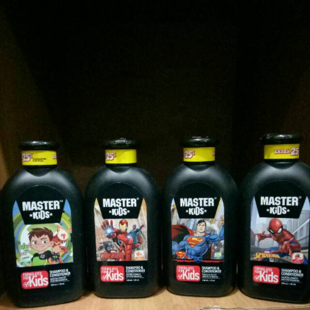 Master kids shampo &amp; conditioner 120ml+30ml