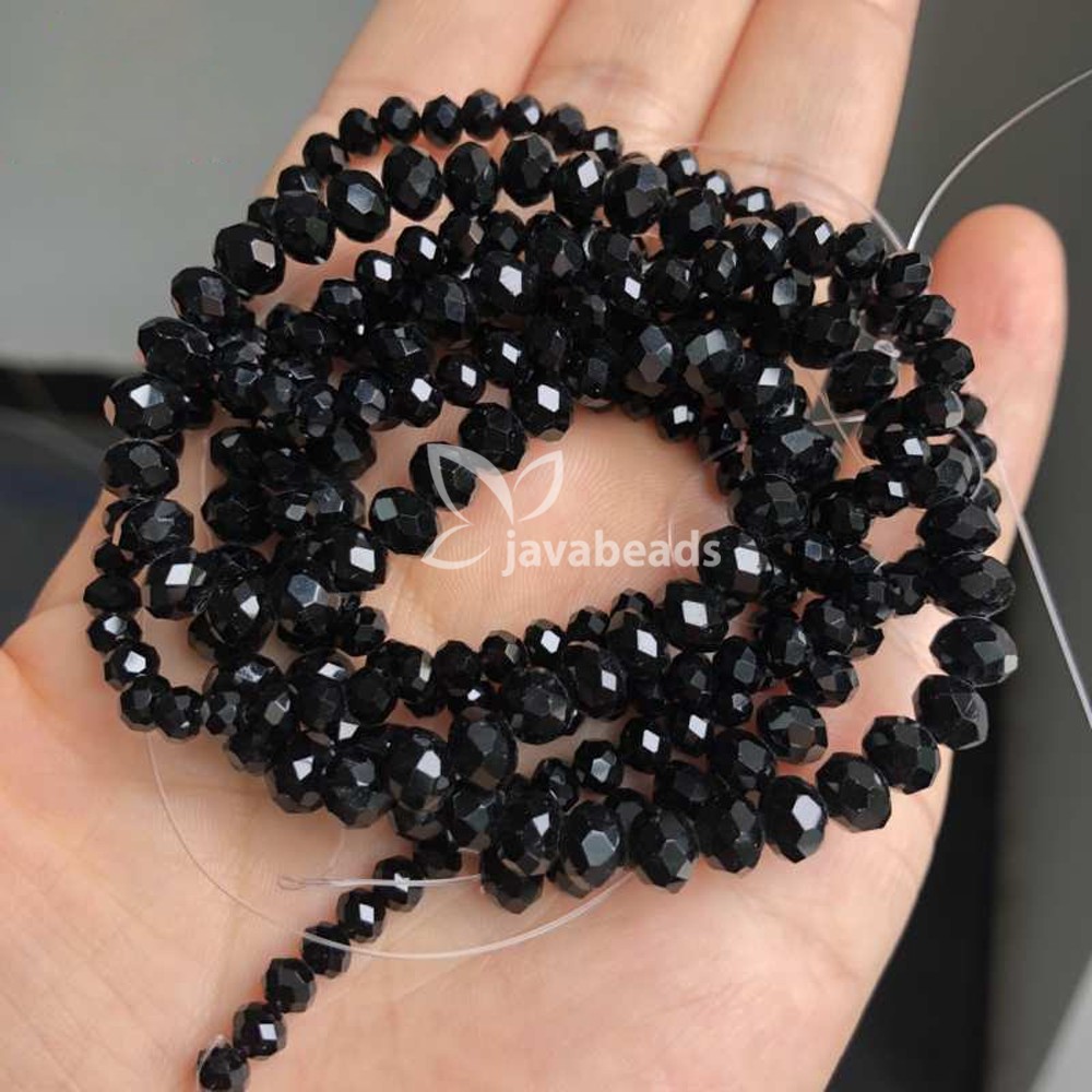 Manik Crystal Ceko Hitam Doff Manik Bakpao