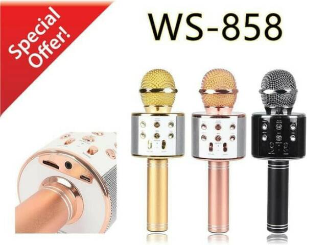 Mic Microphone WS-858 Portable Wireless Bluetooth