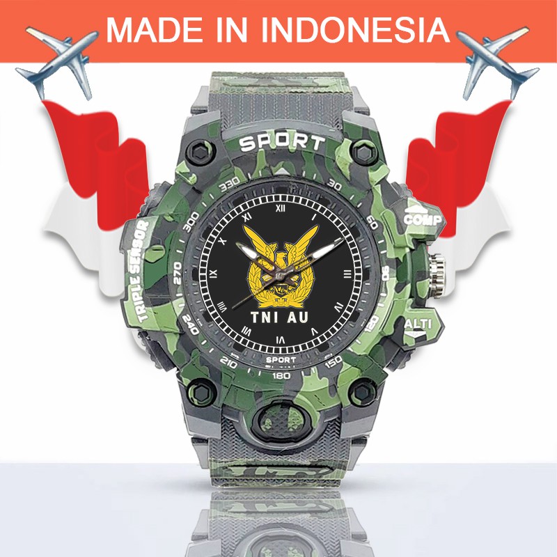 (SPECIAL EDITION) JAM TANGAN LOGO TNI-AU WATER RESISTANT NO.7