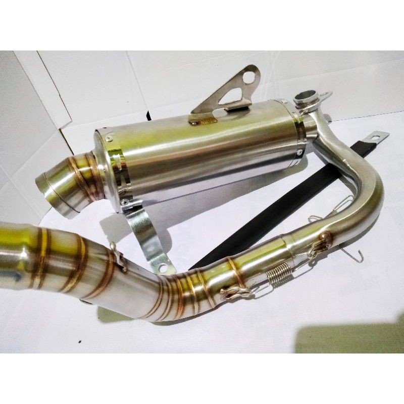 knalpot polos Custom leher atas pnp beat karbu beat fi vario 125 vario 150 scoopy beat street