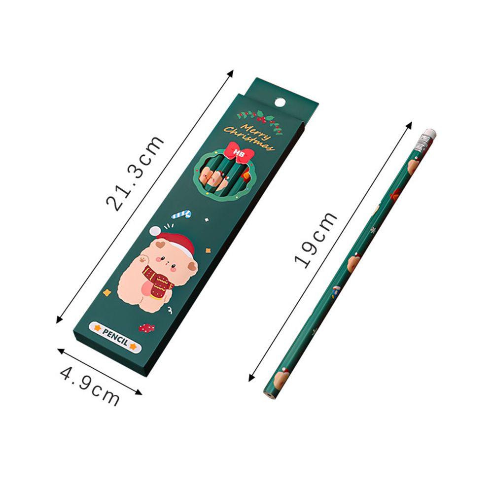 Pensil Nanas Tulisan Kawaii Lucu HB Christmas Series