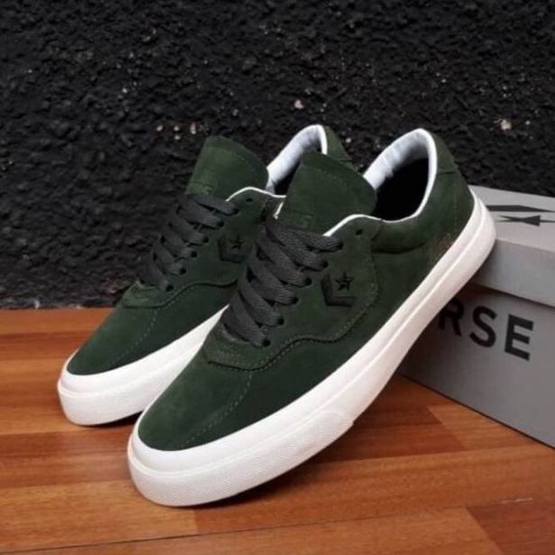 SEPATU PRIA CONVERSE L.LOPEZ ARMY 100% PREMIUM GRADE ORIGINAL BNIB MADE IN VIETNAM