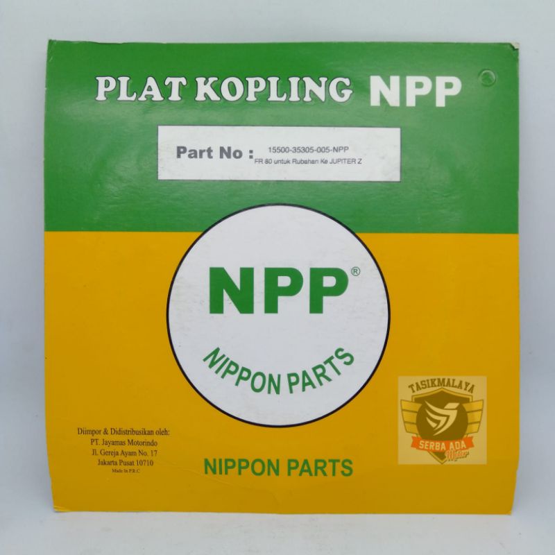 PLAT KOPLING KAMPAS KOPLING FR 80 untuk rubahan ke JUPITER Z 100% Original NPP