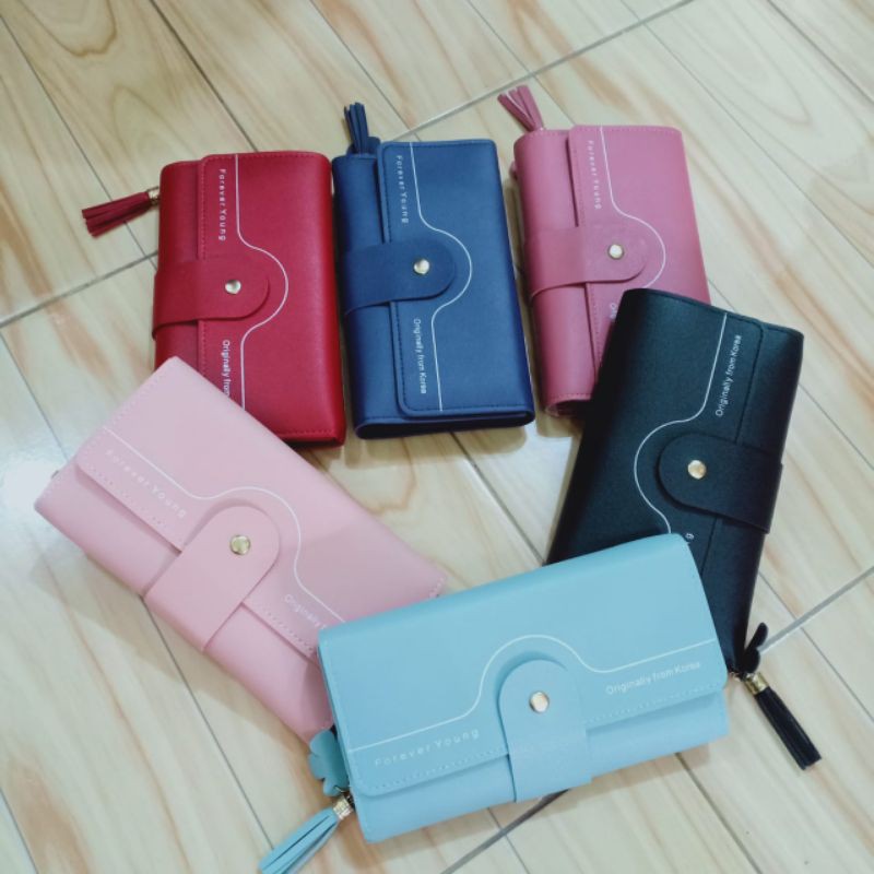 Dompet panjang wanita impor / dompet uang / dompet hp by zellshop