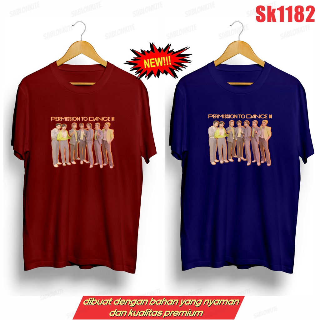 MURAH!!! KAOS KPOP FULL MEMBER JK V RM SG JH JIN JM SK1182 UNISEX COMBED 30S