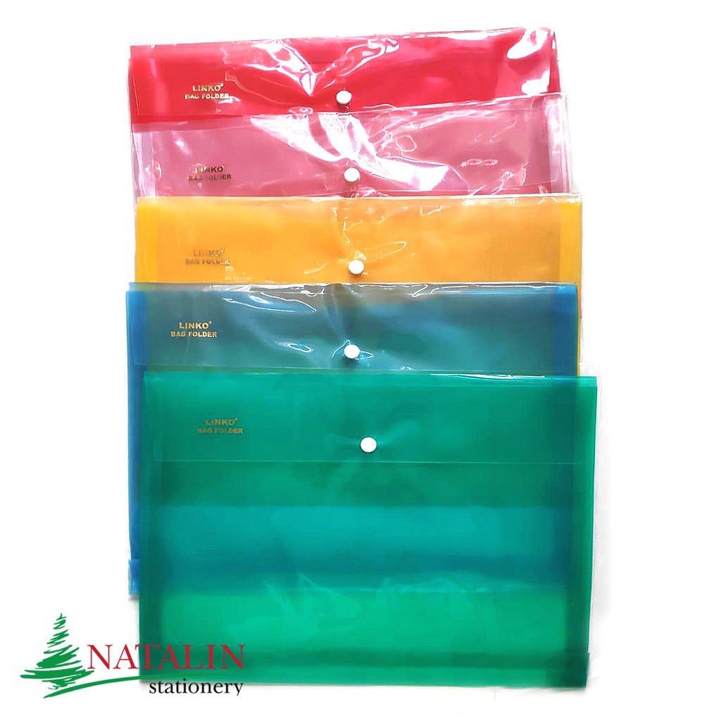 

( 12 pcs ) MAP KANCING PLASTIC FOLIO - LINKO
