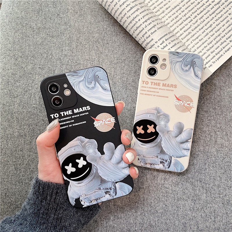 Casing Vivo Y11 Y20 2021 Y33s Y17 Y53S Y12 Y15 Y20i Y20s Y21T Y50 Y30 Y30i Motif astronaut