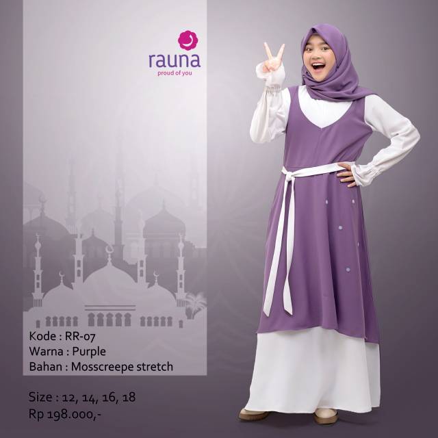 Gamis Remaja / Rauna RR-07 / Rauna-08/ Rauna-09