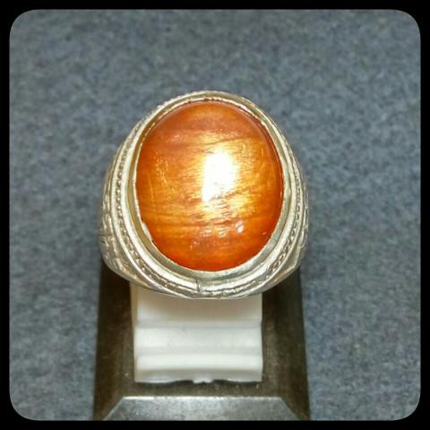 CINCIN BATU AKIK PERMATA SUN STONE, BIDURI SURYA KILAU MANTAP HIGH QUALITY