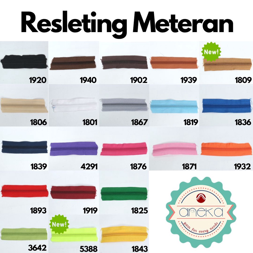AnekaBenang - Resleting Meteran No. 5