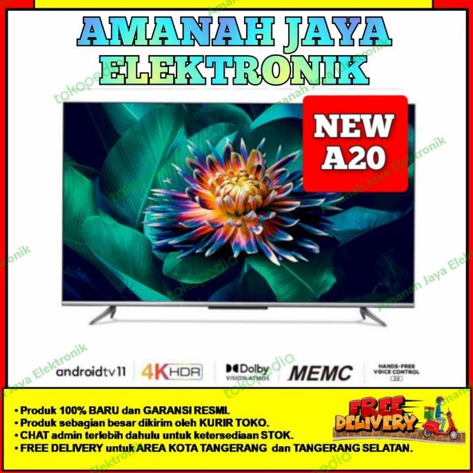 TCL 50A20 Android TV 50 inch Android 11.0 UHD 4K | TCL A20 DOLBY ATMOS