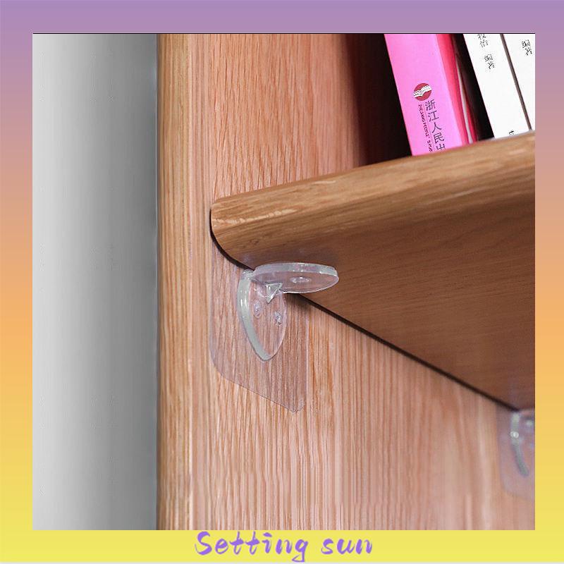 Self-adhesive Wall Hanging Hook Free Punch Sticker Transparan Hiasan Dinding Rumah Tangga Hook TN