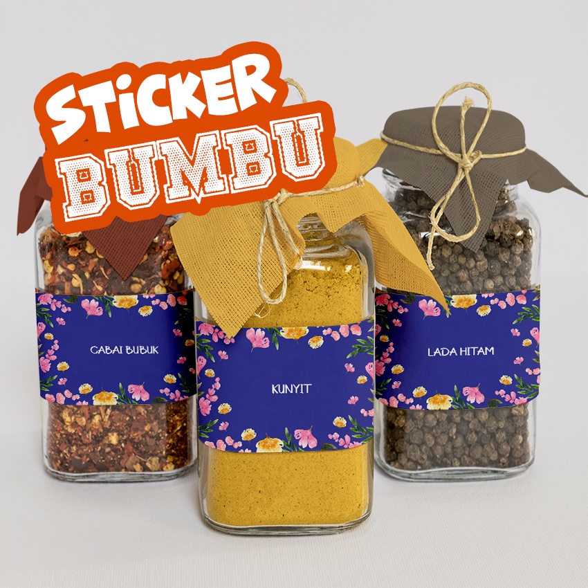 

Sticker bumbu dapur | stiker bumbu | stiker gula | sticker 069